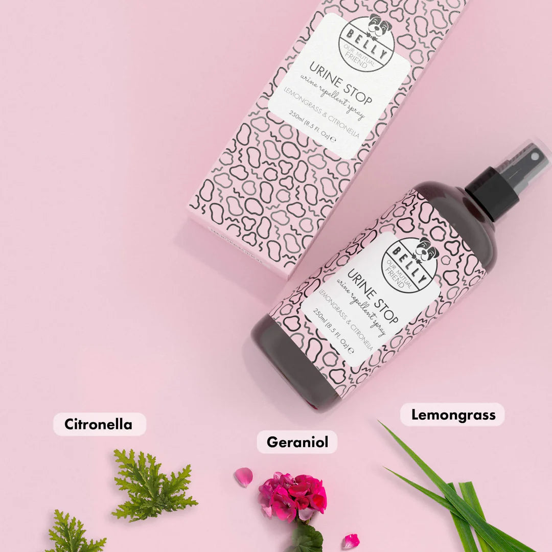 Belly Pissustoppsprey
